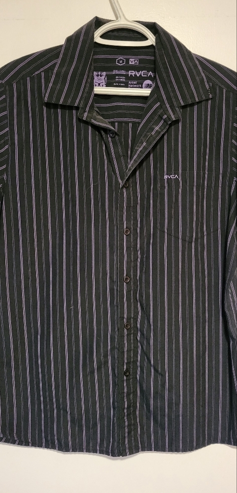 Rvca button up t-shirt